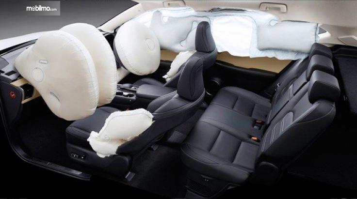 Tampak 10 airbag pada Lexus NX300 Luxury 2018