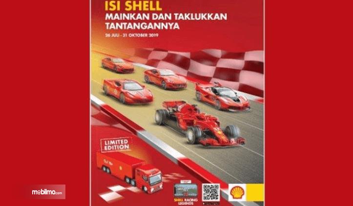 Gambar ini menunjukkan selebaran tentang program promo Shell