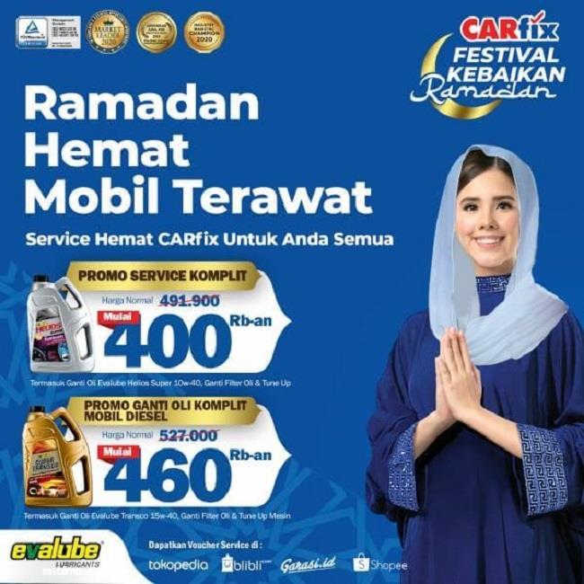 Gambar ini menunjukkan Program Festival Ramadhan dari Evalube dan CARfix