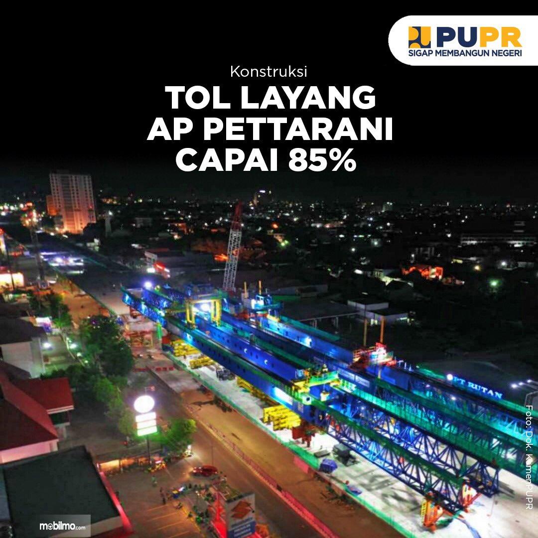 Foto menunjukkan Jalan layang AP Pettarani Makassar