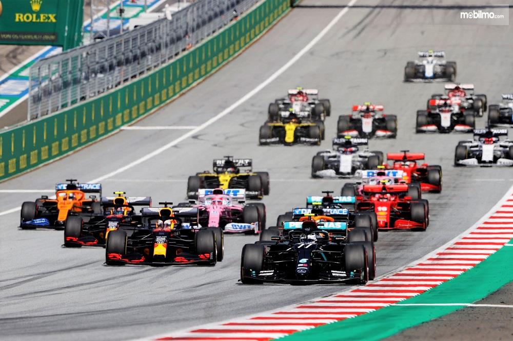 Foto moment saat balapan F1 2020 GP Austria