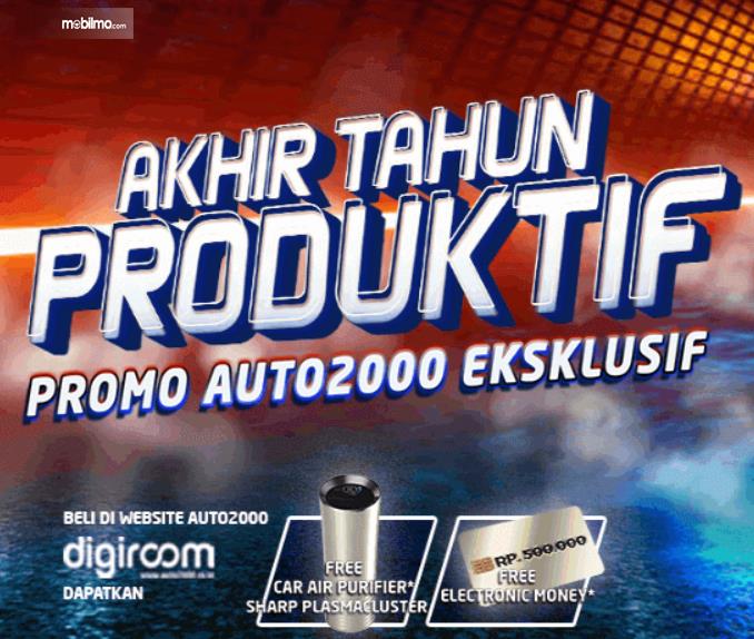 Gambar ini menunjukkan brosur akhir tahun produktif promo dari Auto2000