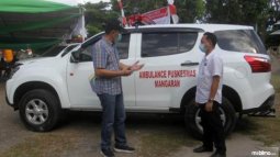 Kondisi Jalanan Ekstrem, Sektor Kesehatan Manado Pakai Mobil Isuzu Mu-X Ambulans