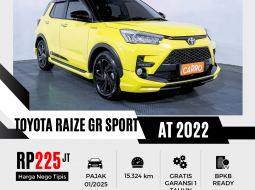 2022 Toyota Raize 1.0T GR Sport CVT (Two Tone) Kuning - Jual mobil bekas di Banten