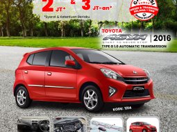 2016 Toyota Agya 1.0L G A/T Merah - Jual mobil bekas di Kalimantan Barat