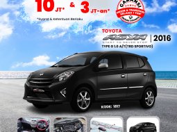 2016 Toyota Agya 1.0L G A/T Hitam - Jual mobil bekas di Kalimantan Barat