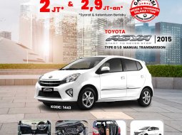 2015 Toyota Agya 1.0L G M/T Putih - Jual mobil bekas di Kalimantan Barat