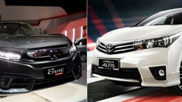 Perbandingan Honda Civic Turbo Vs Toyota Corolla Altis - Spesifikasi Dan Harga