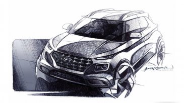 Jelang Debut di New York International Auto Show 2019, Sketsa Desain Hyundai Venue Dirilis