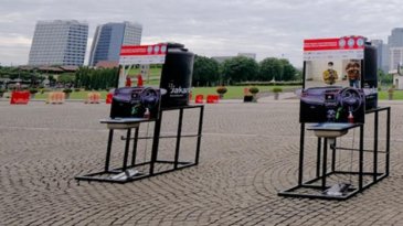 Wastafel Bentuk Dashboard Mobil Diberikan Komunitas Mobil Honda Untuk Kawasan Monas