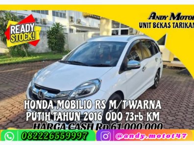 2016 Honda Mobilio RS MT Putih - Jual mobil bekas di Jawa Barat