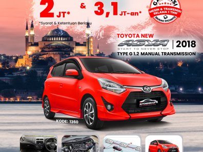 2018 Toyota Agya G Merah - Jual mobil bekas di Kalimantan Barat