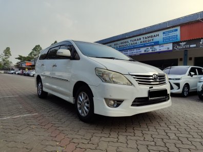 2013 Toyota Kijang Innova V Luxury A/T Gasoline Putih - Jual mobil bekas di Banten