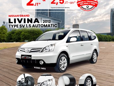 2012 Nissan Grand Livina SV Putih - Jual mobil bekas di Kalimantan Barat