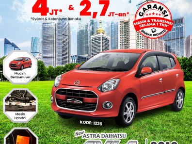 2016 Daihatsu Ayla 1.0L X MT Merah - Jual mobil bekas di Kalimantan Barat