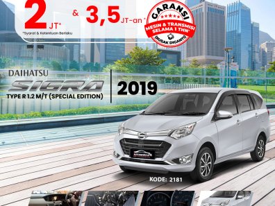 2019 Daihatsu Sigra 1.2 R MT Silver - Jual mobil bekas di Kalimantan Barat