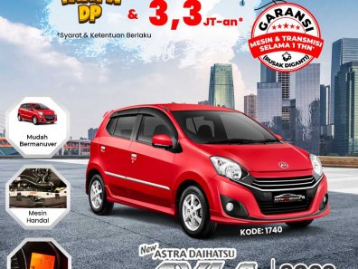 2022 Daihatsu Ayla 1.0L X MT Merah - Jual mobil bekas di Kalimantan Barat