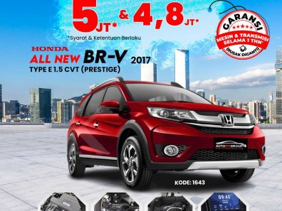 2017 Honda BR-V E Prestige Merah - Jual mobil bekas di Kalimantan Barat