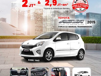 2015 Toyota Agya 1.0L G M/T Putih - Jual mobil bekas di Kalimantan Barat